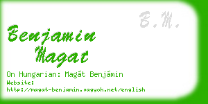 benjamin magat business card