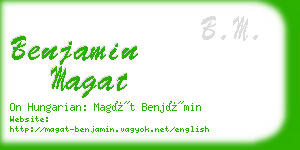 benjamin magat business card